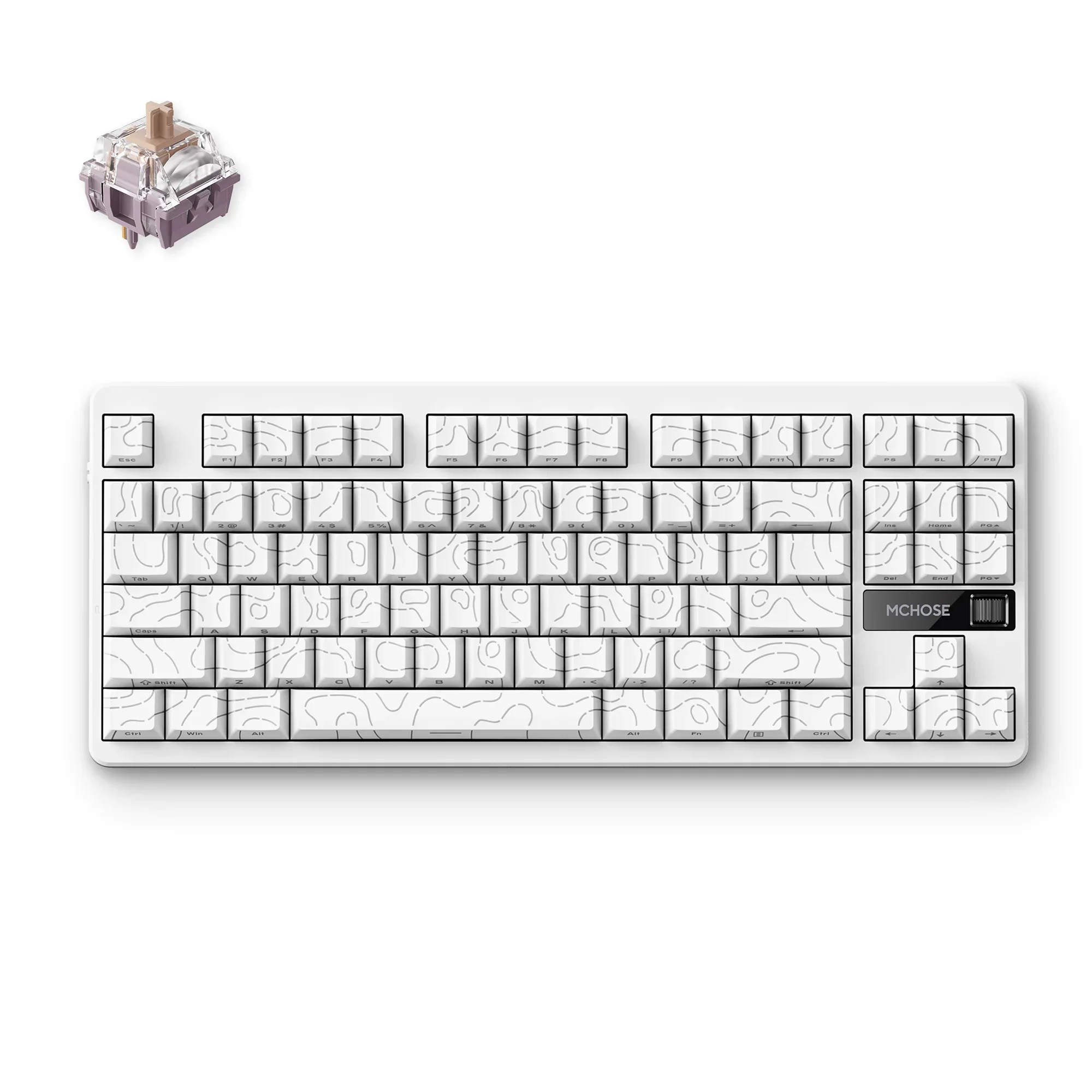 MCHOSE G87 Wireless Gasket Mount Custom Mechanical Keyboard - Image 10