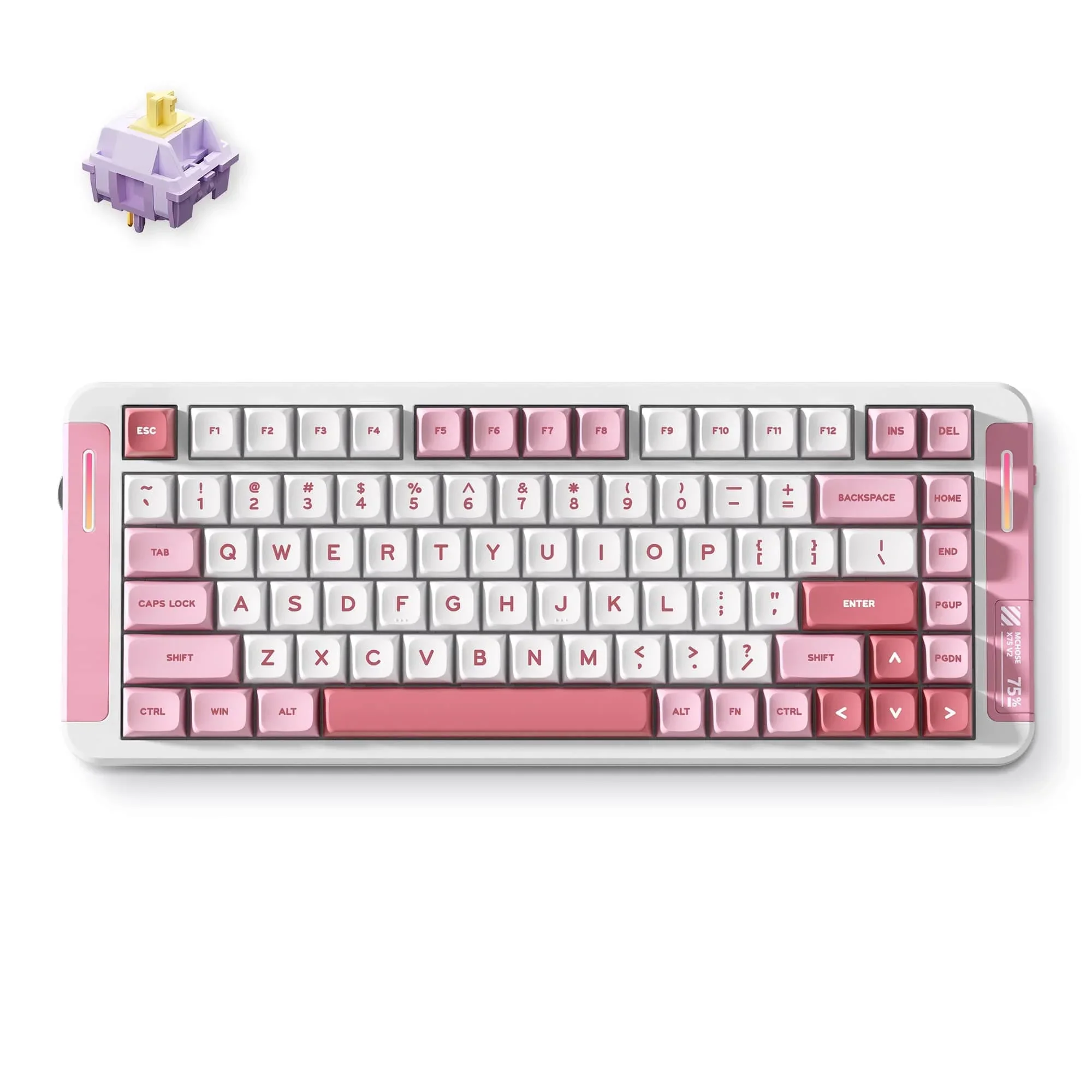 MCHOSE X75 V2 Custom Mechanical Keyboard for Office & Gaming - Image 5
