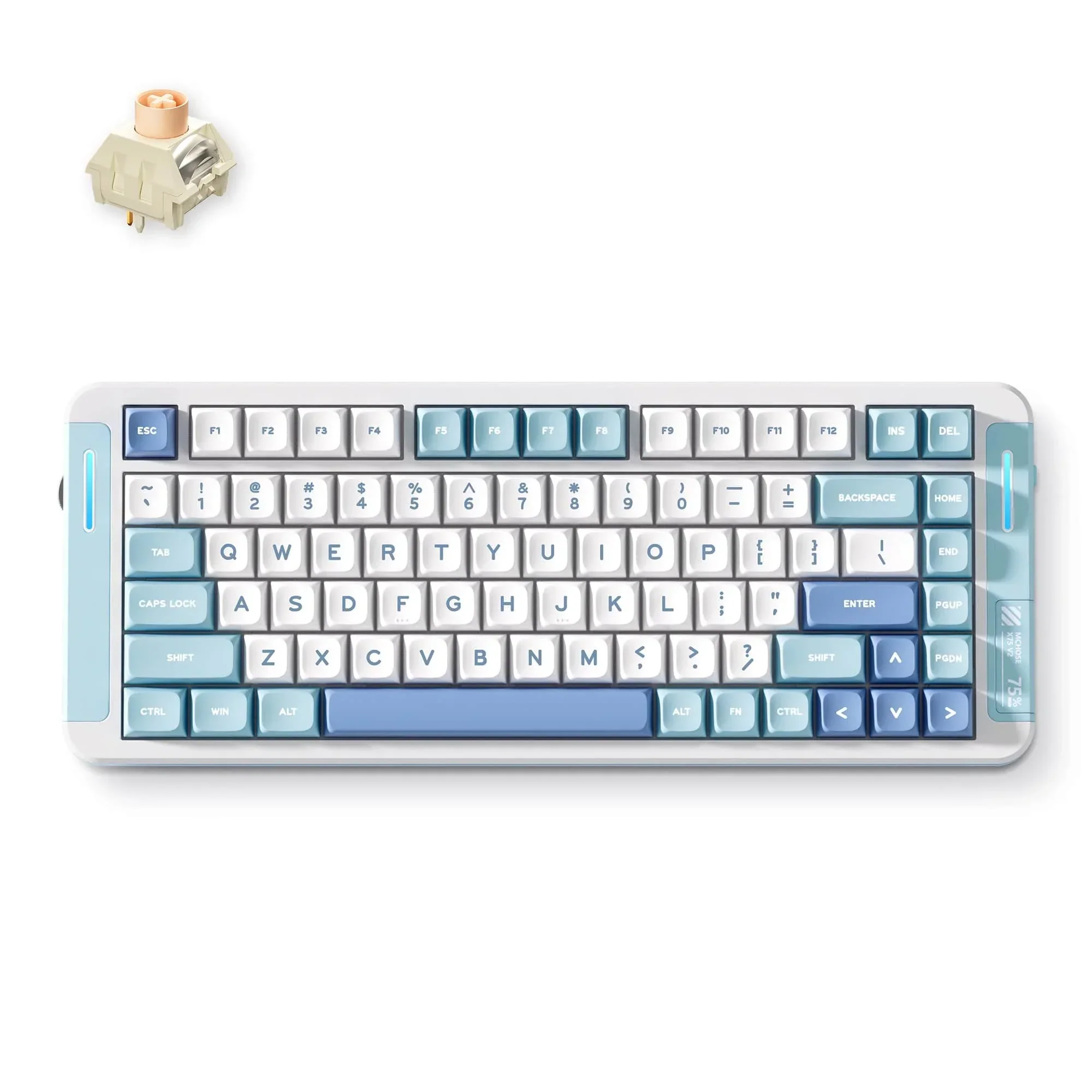 MCHOSE X75 V2 Custom Mechanical Keyboard for Office & Gaming - Image 9